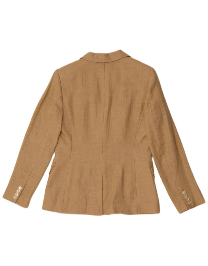 Ralph Lauren Chaqueta Blazer de 2 Botones para Mujer US 8 Medium Beige Herringbone