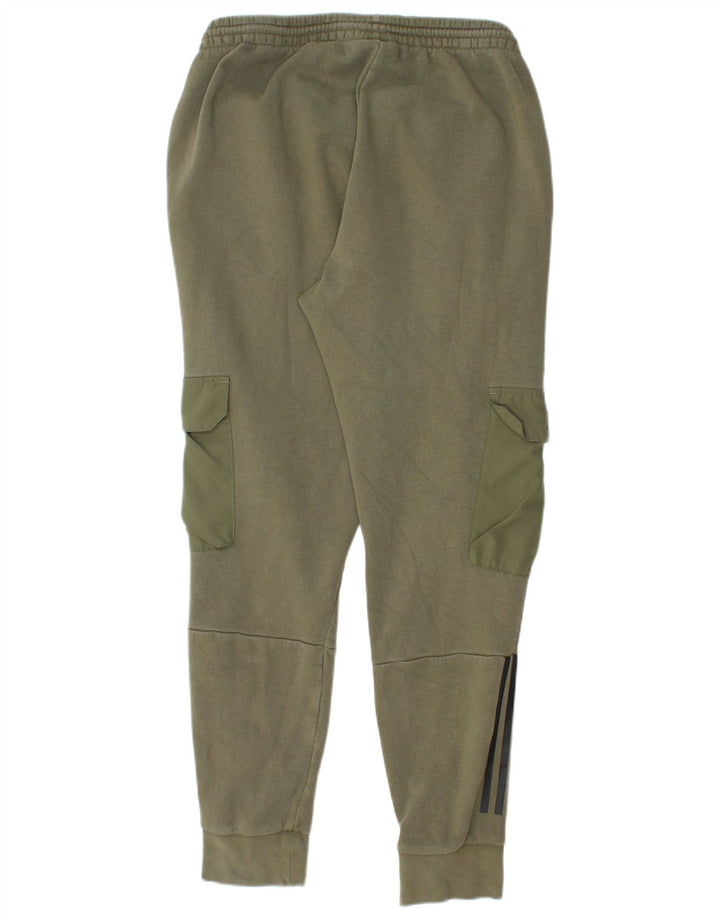 Adidas Hombre Cargo Chándal Pantalones Joggers Grande Caqui Algodón