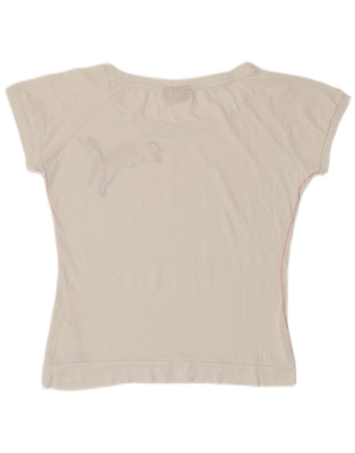 PUMA Camiseta gráfica para mujer UK 40 Medium White
