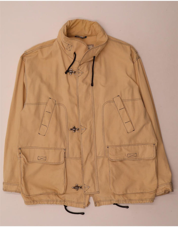 Faciba Chaqueta utilitaria para hombre IT 58 4XL Algodón beige