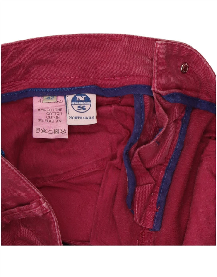 Vaqueros ajustados elásticos para mujer North Sails IT 42 Medium W30 L31 Algodón rosa