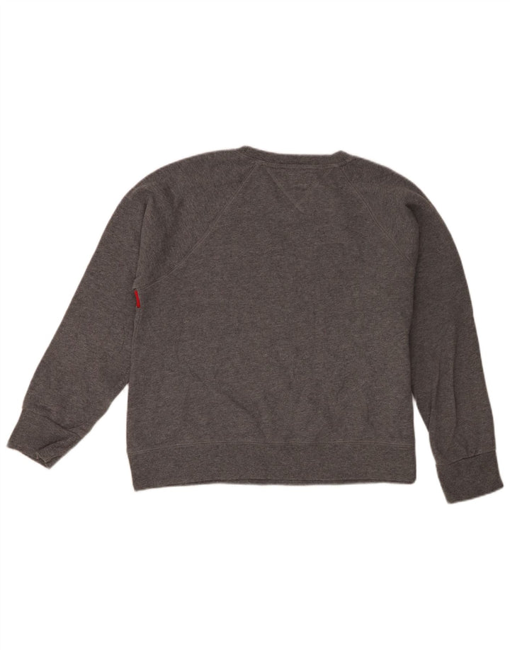 Tommy Hilfiger Sudadera para mujer Jumper UK 46 Grande Gris Colorblock
