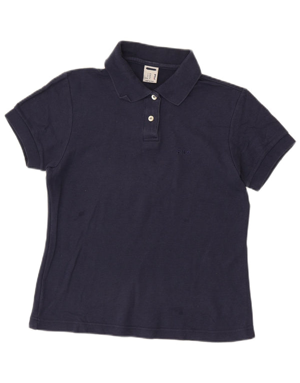 Polo FILA para mujer IT 42 Algodón azul marino mediano