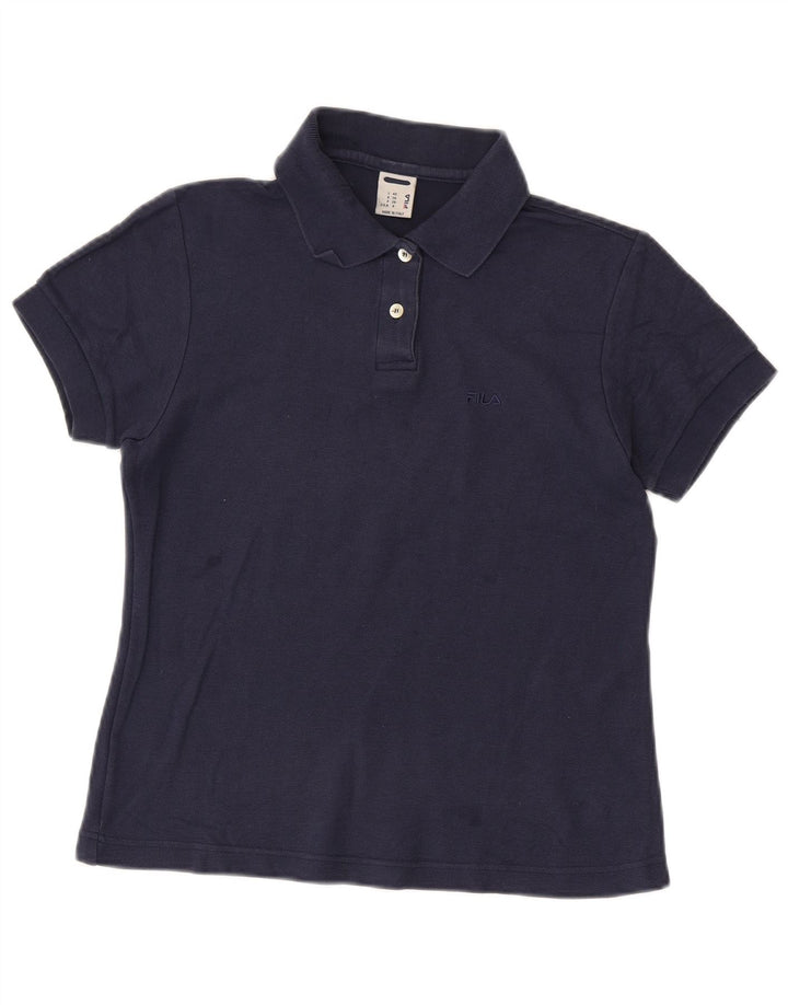 Polo FILA para mujer IT 42 Algodón azul marino mediano