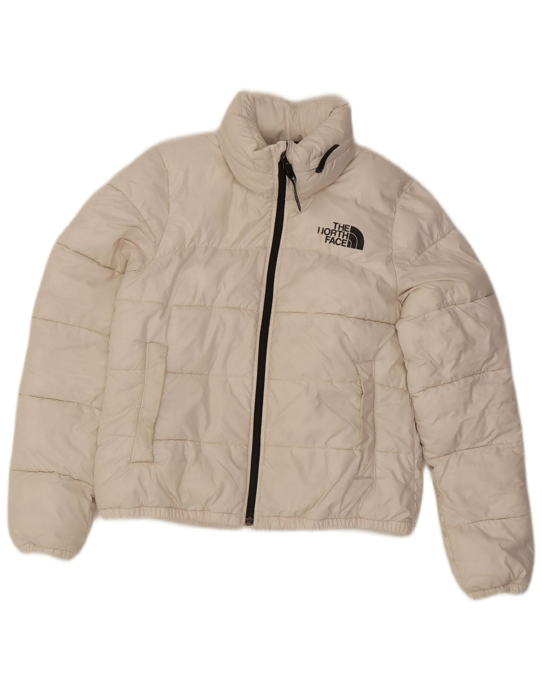 The North Face Chaqueta acolchada con capucha para mujer UK 10 Small Poliéster blanco