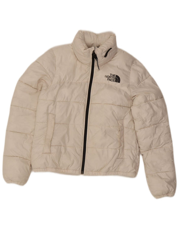 The North Face Chaqueta acolchada con capucha para mujer UK 10 Small Poliéster blanco
