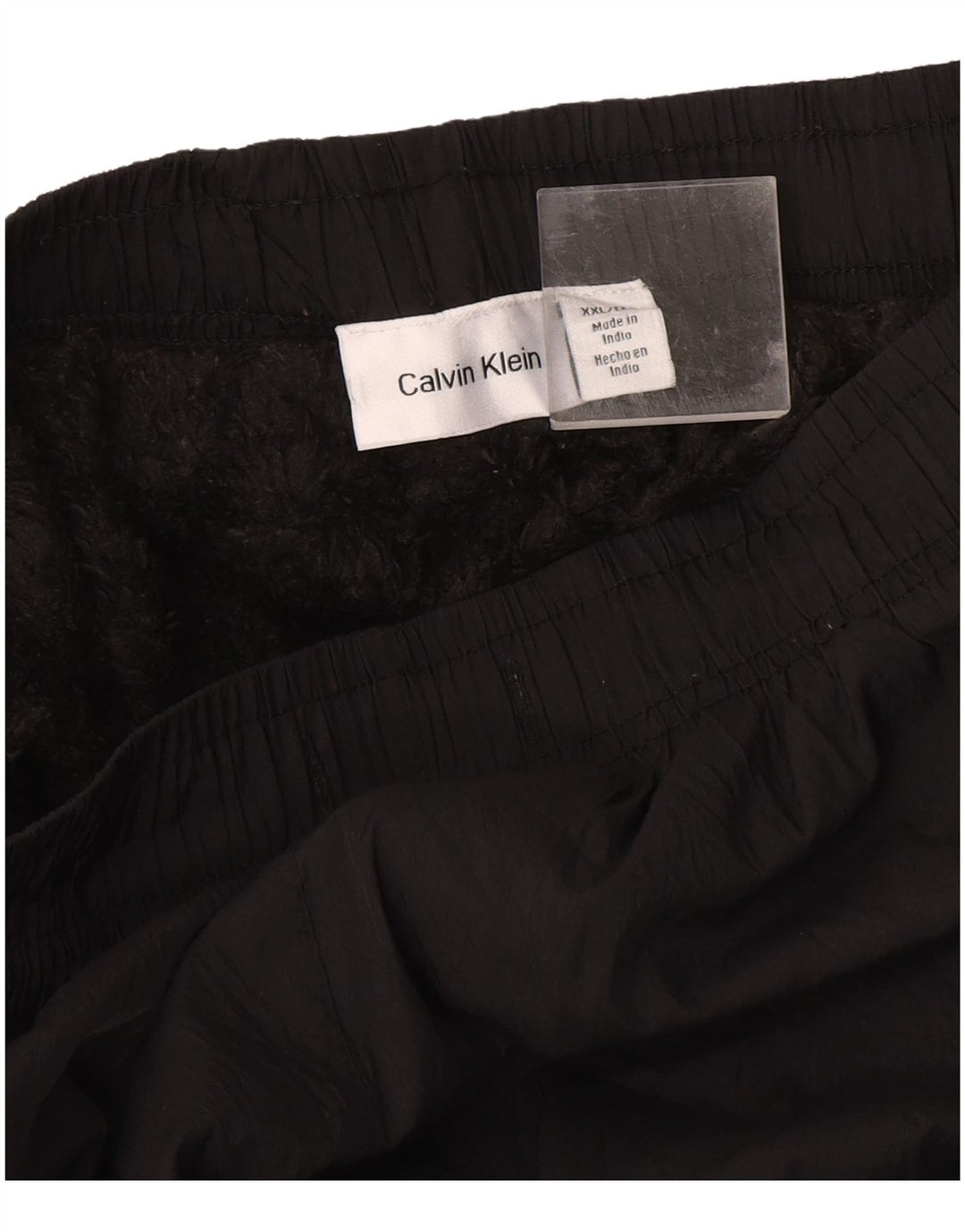 Calvin Klein Pantalones cortavientos gráficos para hombre 2XL Negro