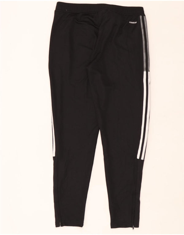 Adidas Mujer Aeroready Chándal Pantalones UK 12/14 Mediano Negro Poliéster