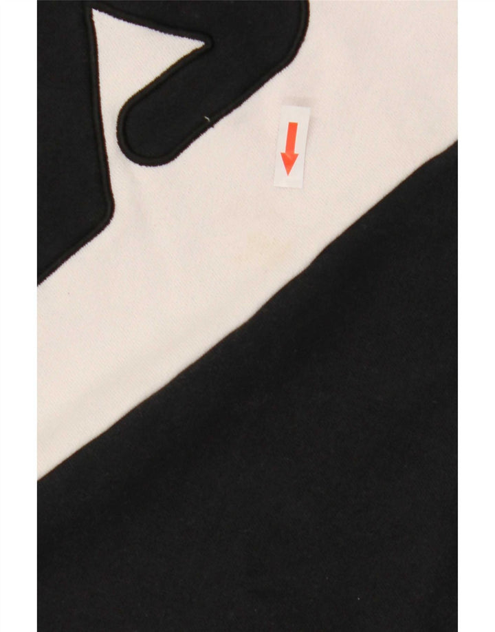 Fila Hombre Sudadera Gráfica Jumper Small Blanco Colorblock Algodón
