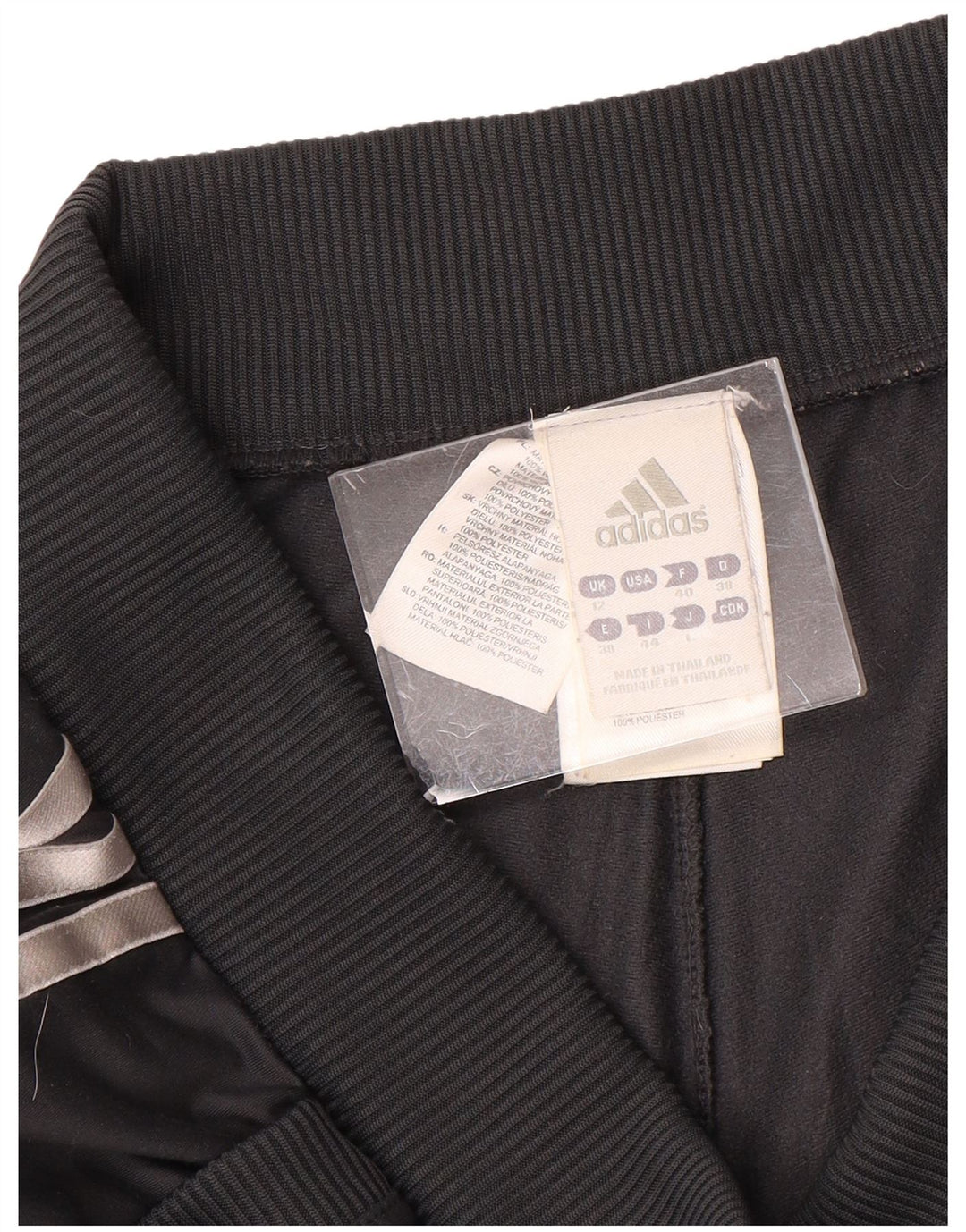 ADIDAS Pantalones de chándal para mujer UK 12 Poliéster gris medio