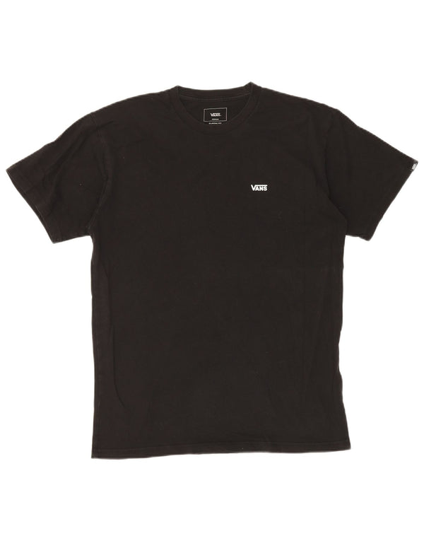 VANS Hombre Classic Fit Camiseta Top Medium Black Cotton