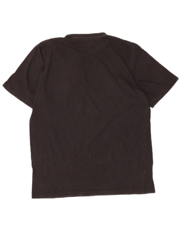 Fred Perry Camiseta Gráfica Para Hombre Top Mediano De Algodón Negro