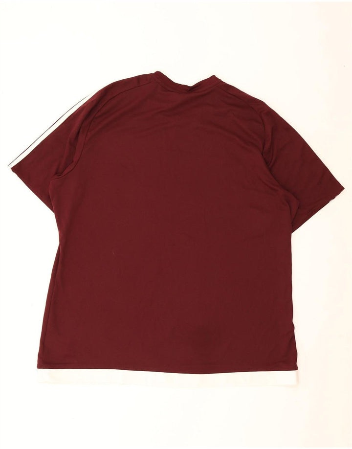 Adidas Mens Climalite Camiseta Top 2XL Borgoña Poliéster
