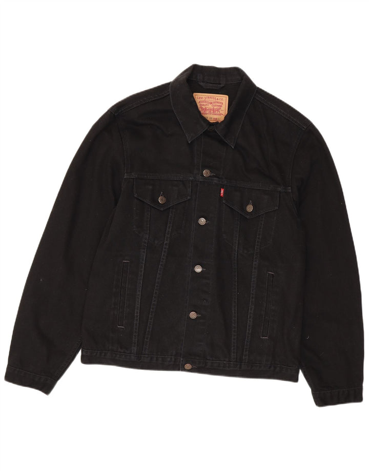 Levi's Chaqueta vaquera para hombre UK 40 Grande Algodón negro