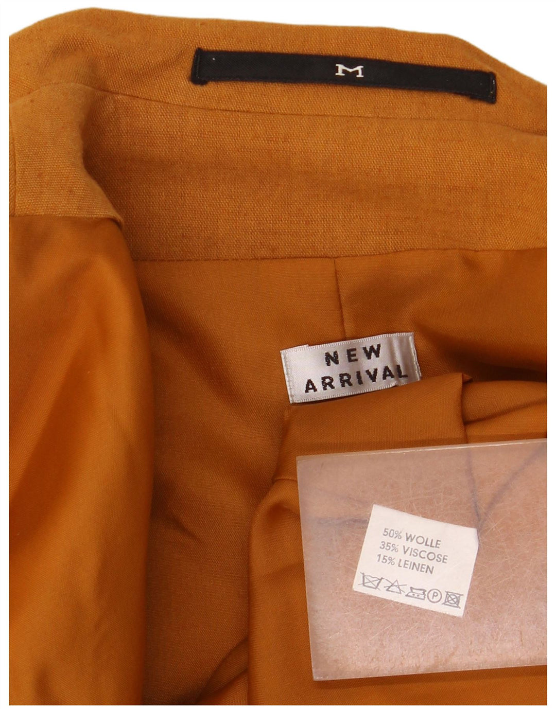 Recién llegado, chaqueta tipo blazer con doble botonadura para mujer, Reino Unido 44, lana beige mediana