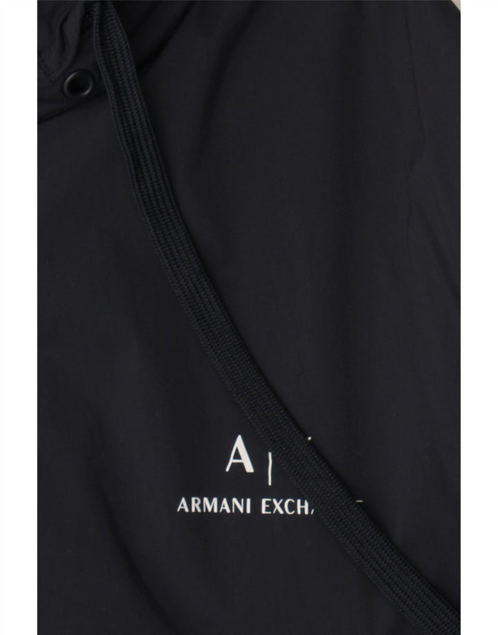 ARMANI EXCHANGE Womens Graphic Bomber Jacket UK 20 2XL Navy Blue Vintage Armani Exchange and Second-Hand Armani Exchange from Messina Hembry 