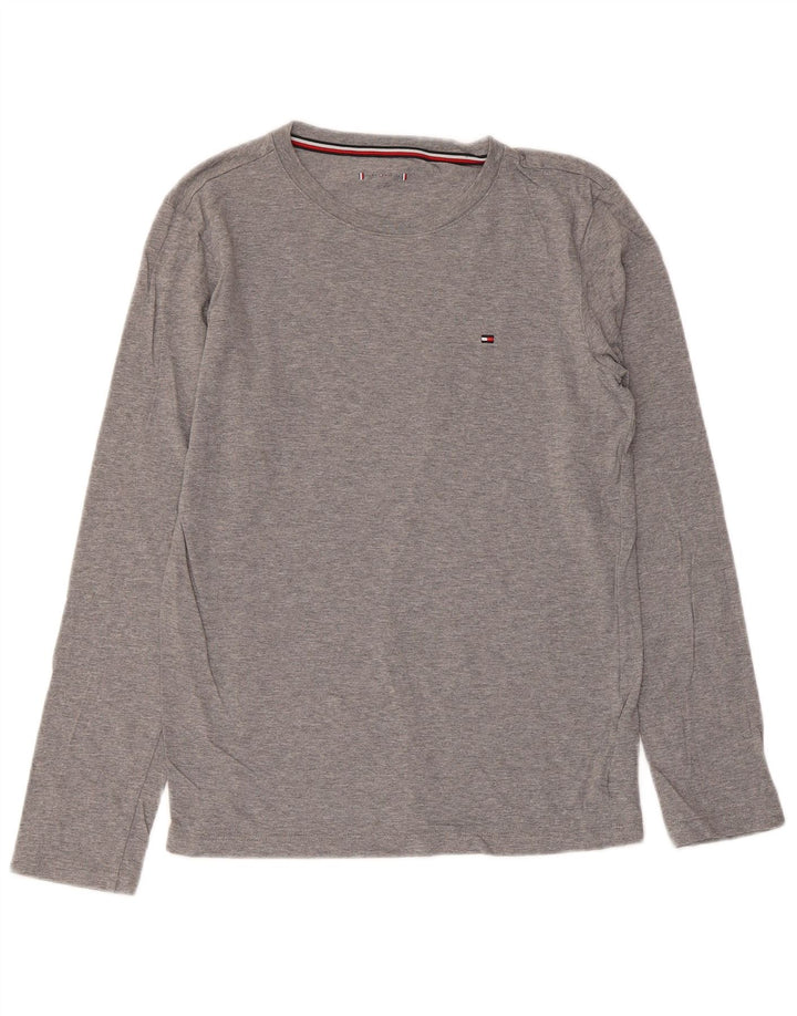 Tommy Hilfiger Camiseta de niño manga larga 12-13 años Gris Algodón
