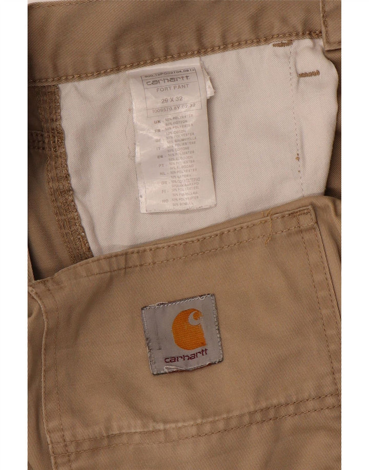 CARHARTT Pantalón cargo recto para hombre W29 L32 Poliéster caqui