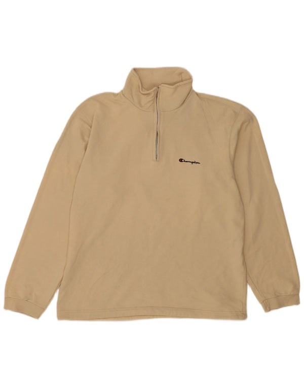 Champion Sudadera Con Cremallera Y Cuello Jumper XL Algodón Beige Hombre