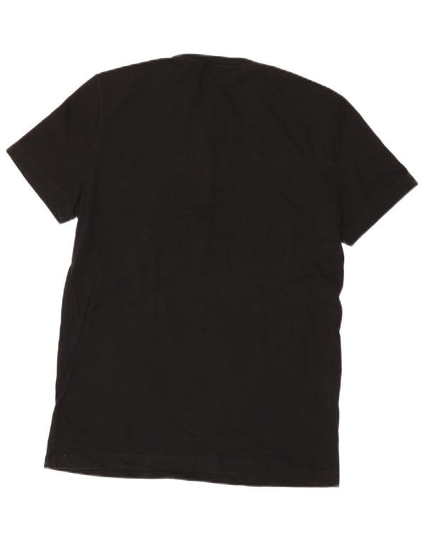 Lacoste Camiseta de corte regular para hombre talla 4 mediana algodón negro