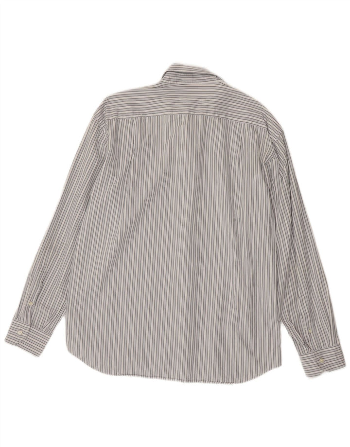 Camisa Roccobarocco Hombre Talla 43 17 XL Azul Rayas