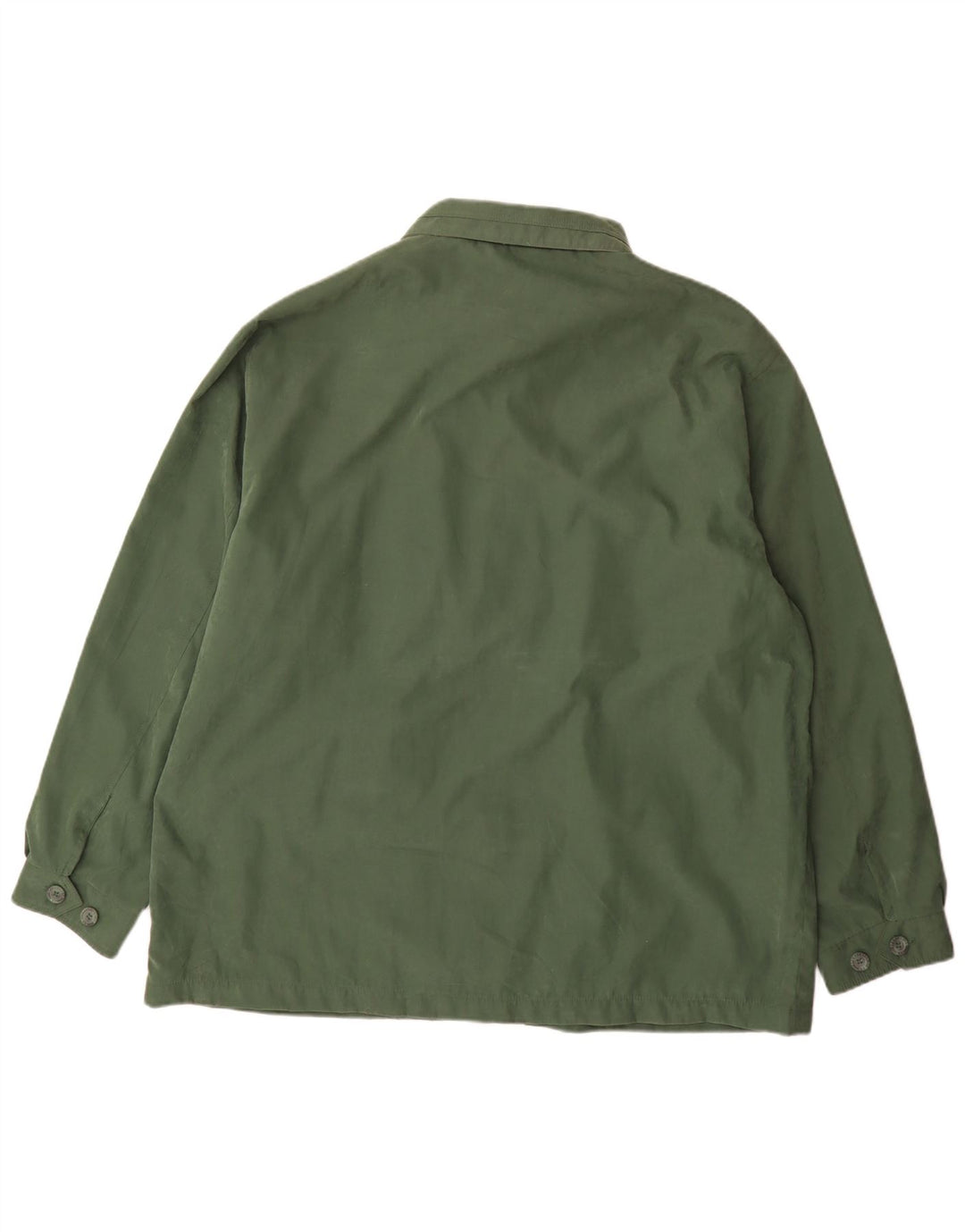 Vintage hombres chaqueta utilitaria Reino Unido 50 5XL poliéster verde