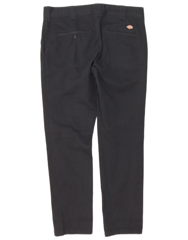 Dickies Pantalón chino slim fit para hombre W33 L32 Poliéster negro