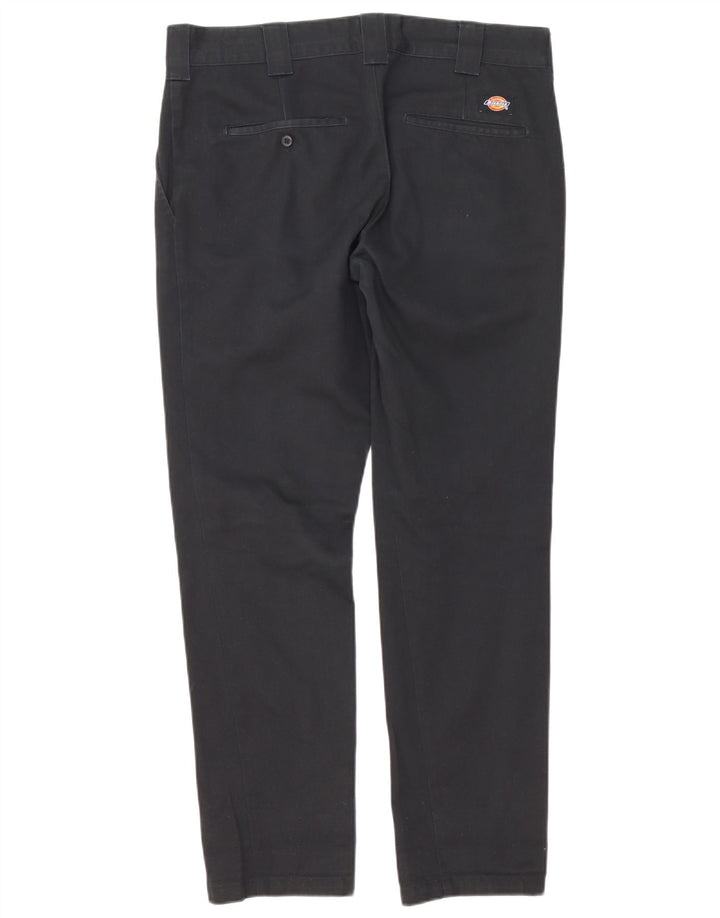 Dickies Pantalón chino slim fit para hombre W33 L32 Poliéster negro