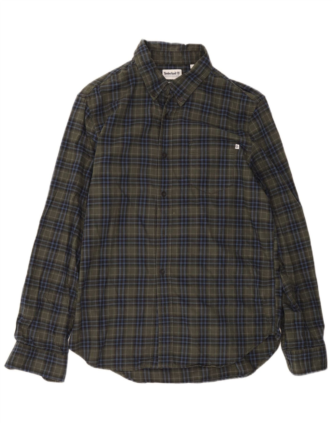 Timberland Camisa De Franela De Corte Regular Para Hombre Algodón A Cuadros Verde Medio