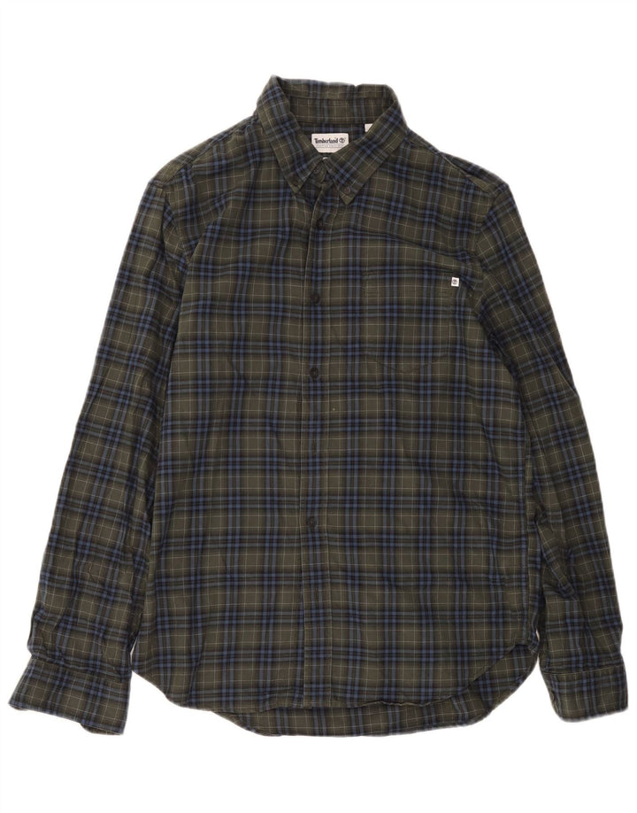 Timberland Camisa De Franela De Corte Regular Para Hombre Algodón A Cuadros Verde Medio