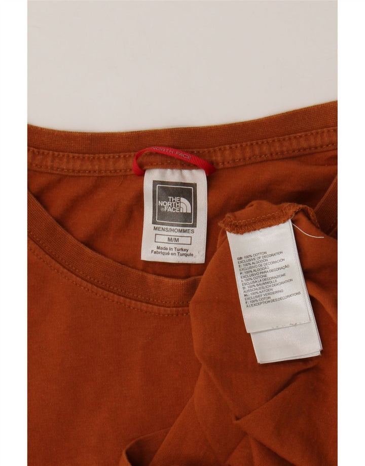 The North Face Camiseta gráfica para hombre Top de algodón naranja medio