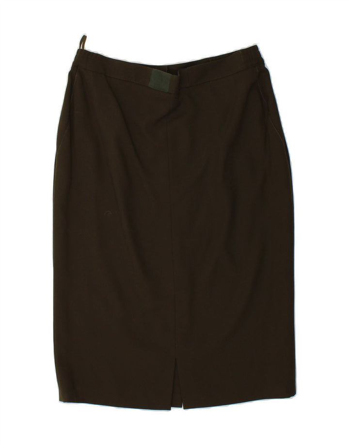 BASLER Womens Pencil Skirt W33 Large  Khaki Vintage Basler and Second-Hand Basler from Messina Hembry 