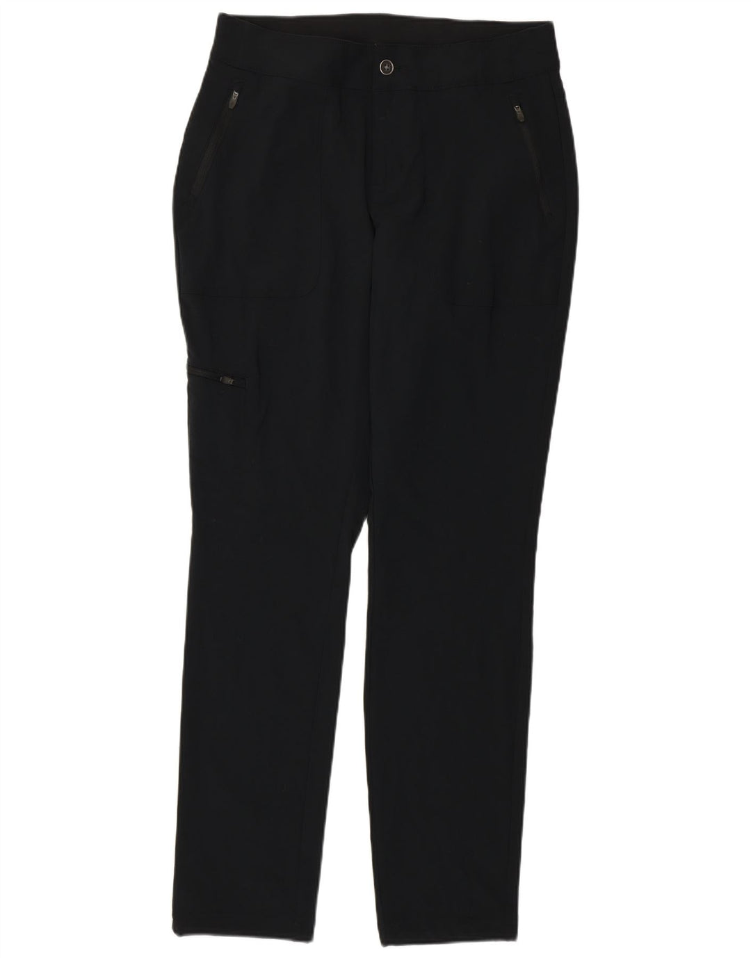 Columbia Pantalones cargo delgados para mujer US 10 Large W30 L31 Poliéster negro