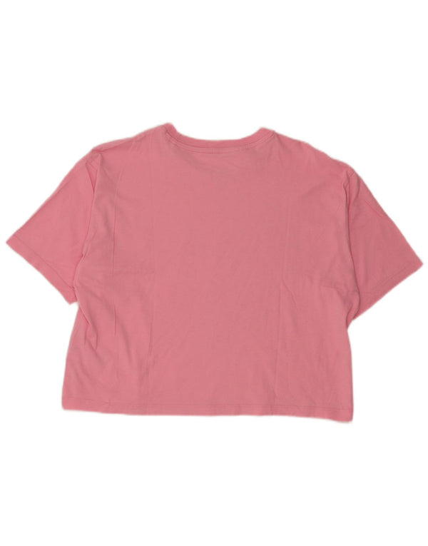 Adidas Camiseta Crop Graphic para Niñas 13-14 Años Rosa Algodón