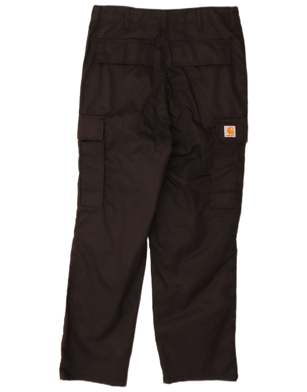 Carhartt Pantalones cargo rectos para hombre W32 L29 Algodón negro