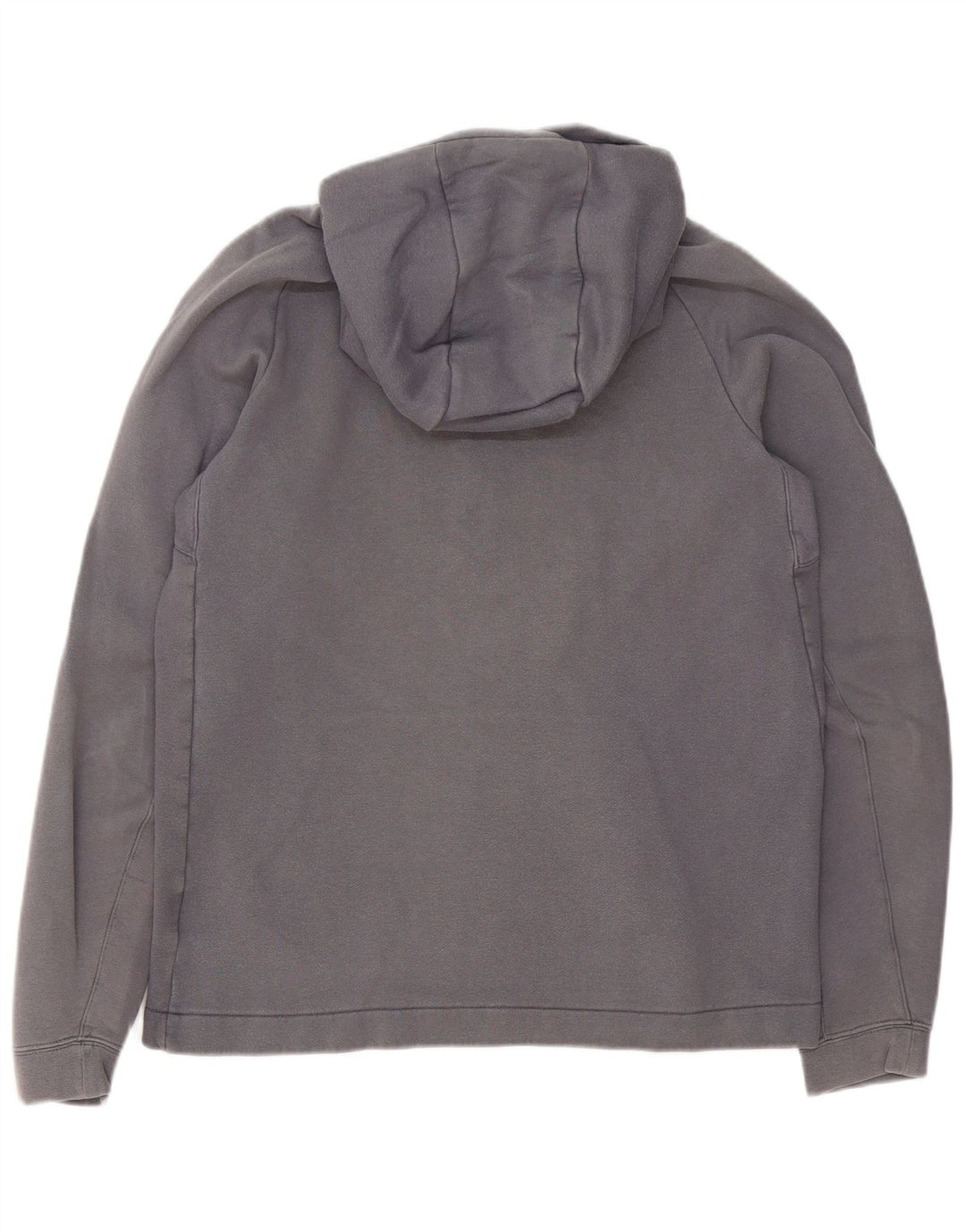 Jersey con capucha y cuello con cremallera para hombre Nike de algodón gris medio