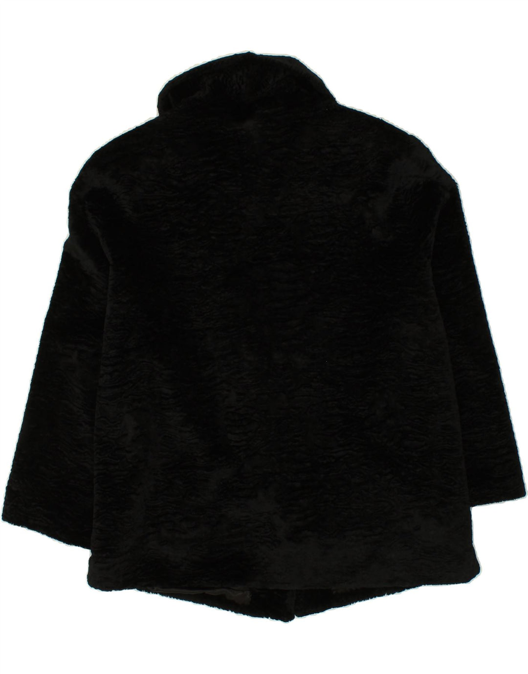 VINTAGE Womens Overcoat UK 16 Large Black Viscose Vintage Vintage and Second-Hand Vintage from Messina Hembry 