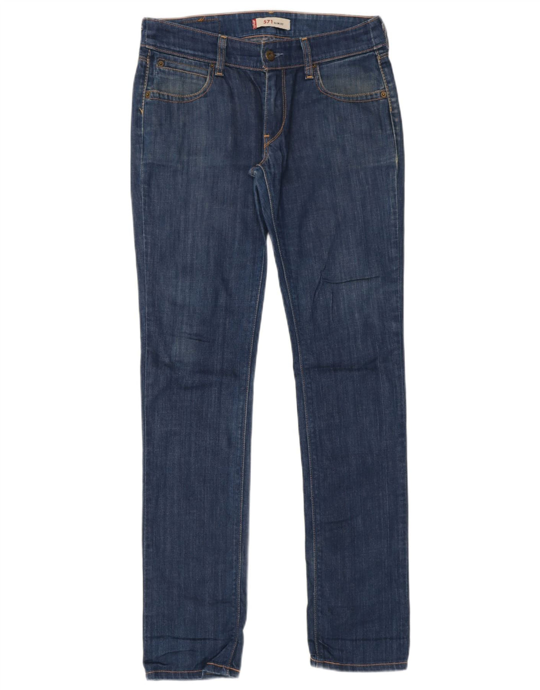 Levi's Mujer 571 Slim Jeans W32 L34 Algodón Azul