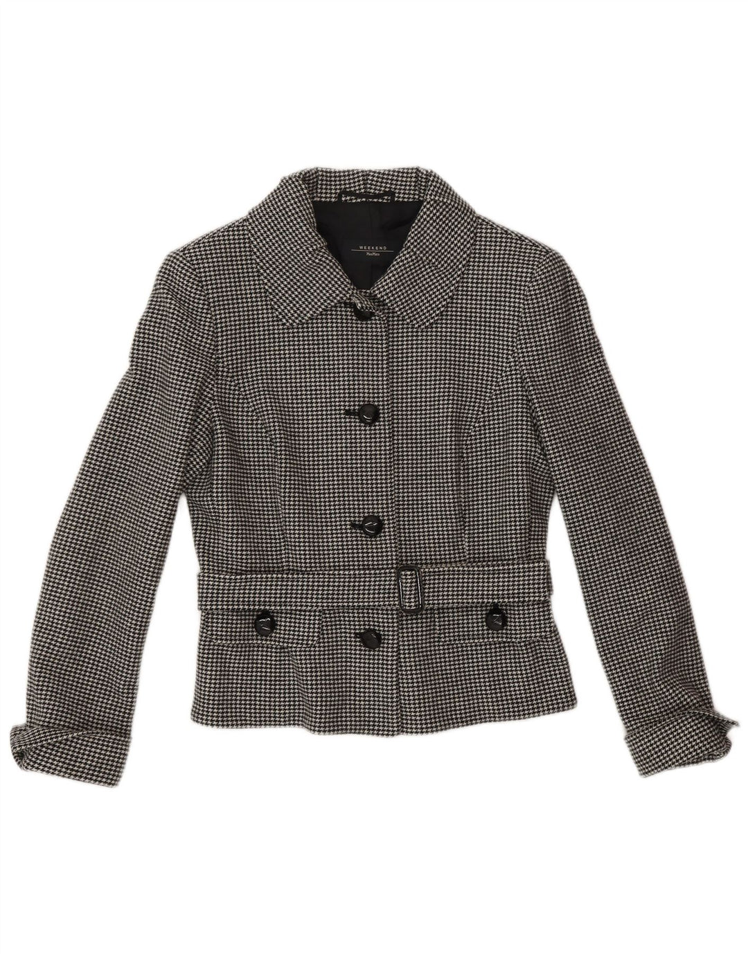 MAX MARA Conjunto de falda de 2 piezas con 4 botones para mujer UK 10 Small W28 Grey Classic