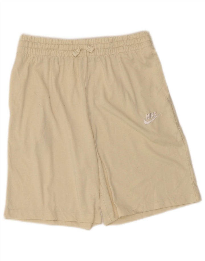 Nike Pantalones cortos deportivos para niño 13-14 años XL Beige Poliéster