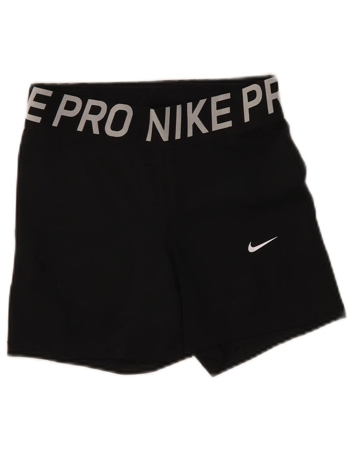 Nike Dri Fit Graphic - Pantalones cortos deportivos para mujer, talla M, poliéster negro