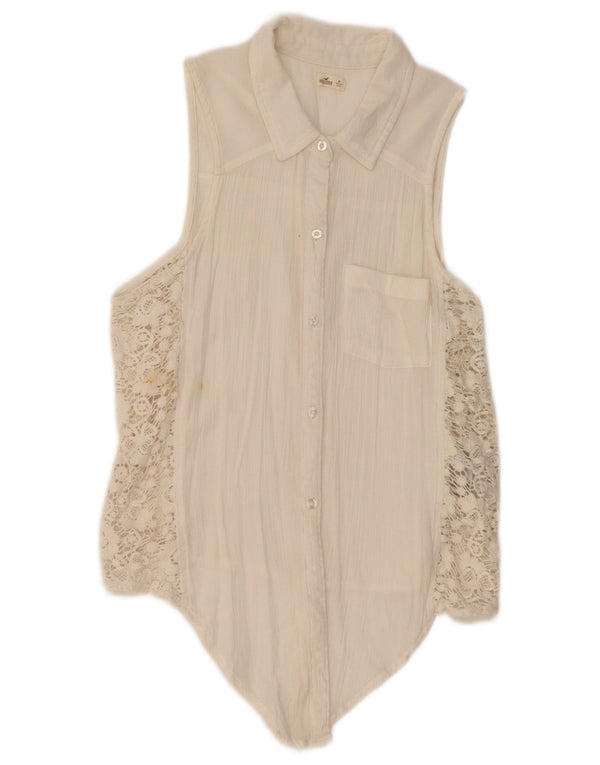 Hollister Blusa sin mangas para mujer UK 44 Algodón beige medio