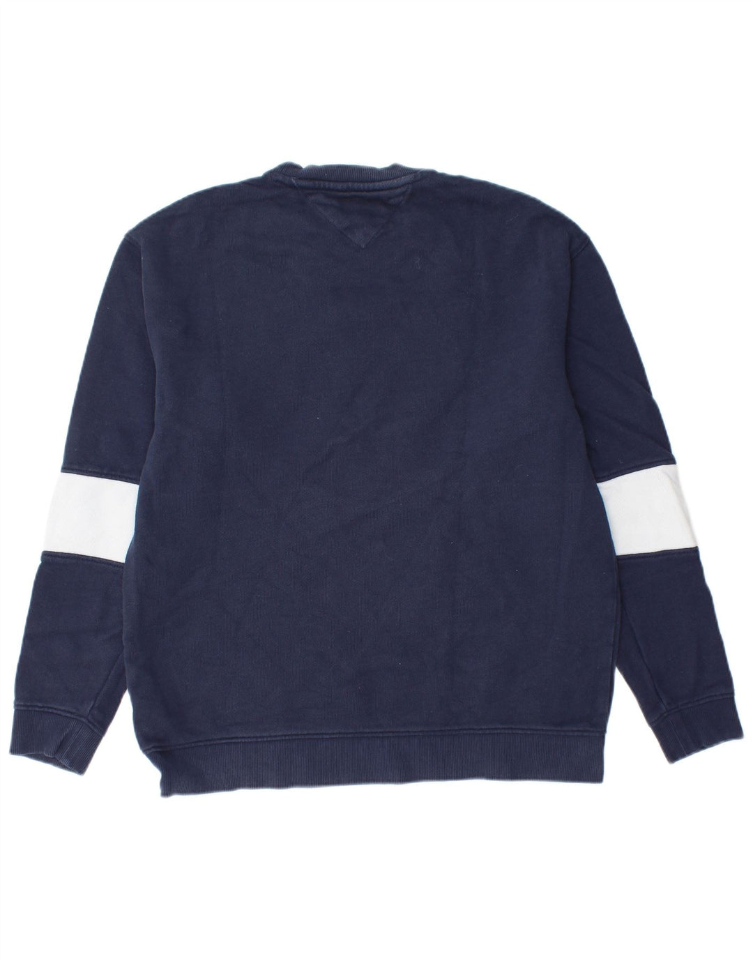 Tommy Hilfiger Hombre Sudadera Gráfica Jumper Large Azul Marino Colorblock