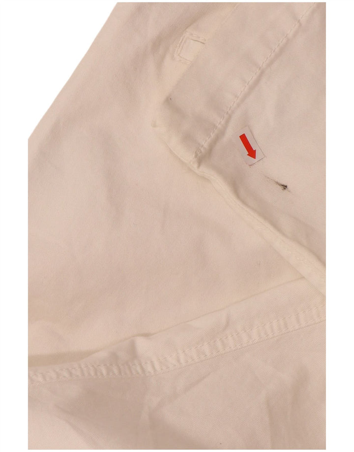 SUPERDRY Pantalón chino ajustado para mujer Medium W30 L30 Algodón blanco