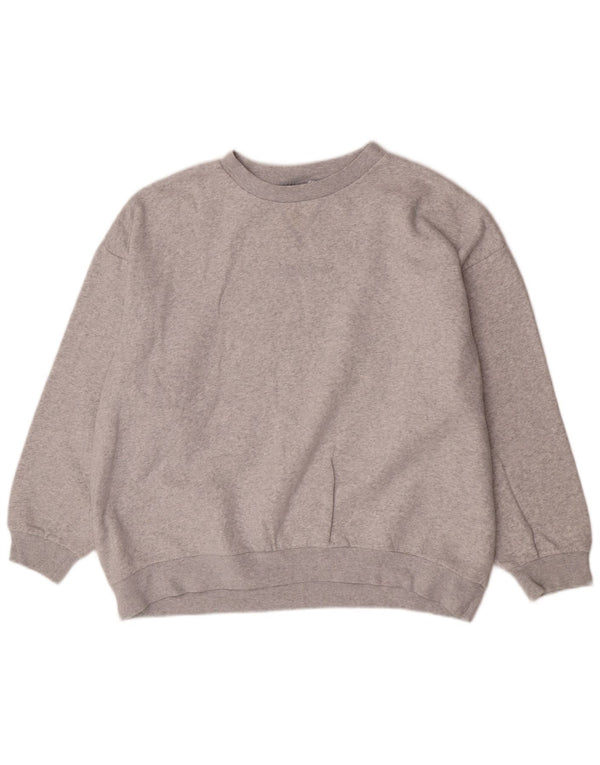 Adidas - Sudadera extragrande para mujer, talla 40, algodón gris grande