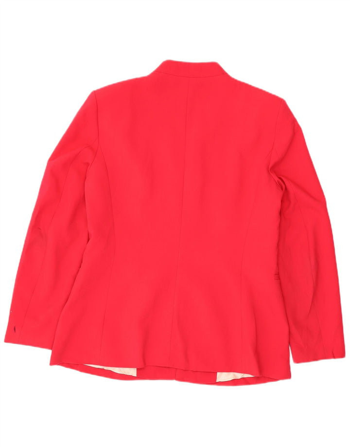 Zara Mujer Blazer Chaqueta ES 40 XL Poliéster Rosa