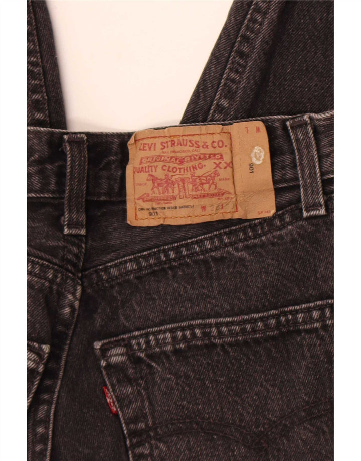 Vaqueros rectos desgastados 901 para mujer Levi's W28 L27 Algodón gris
