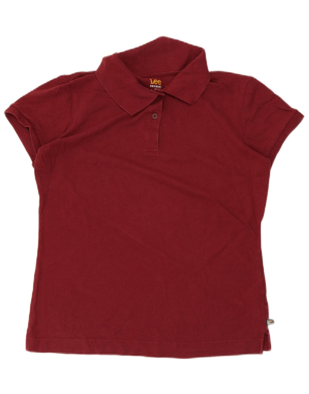 Polo Lee para mujer UK 40 XL Algodón burdeos
