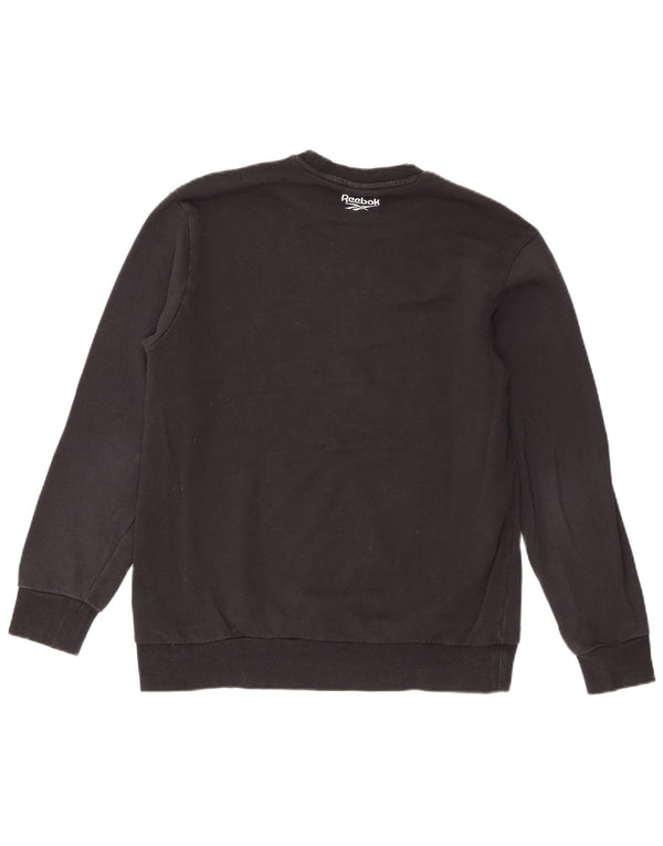 Reebok Sudadera clásica con gráfico para Mujer UK 40 XL Algodón Negro