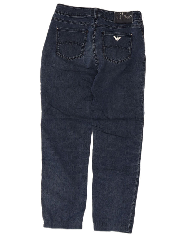 Vaqueros Armani Mujer Crop Slim W27 L24 Algodón Azul Marino